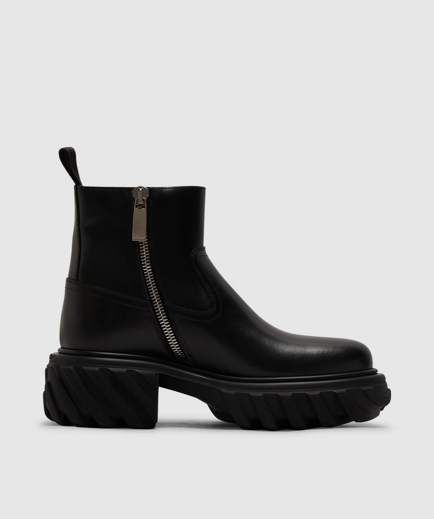 Off White Exploration motor ankle boot